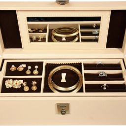 PU Leather Jewelry Box With lock Lock Vanity Box-picture-22