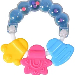 Baby Products Silicon Textured Teether Rattle Toy for Babies pack of 1 Teether and Feeder-9