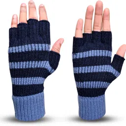 Striped, Self Design, Printed Winter Men Gloves-image-53