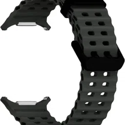 RUPELIK Silicone Double Pin Lock Compatible with Galaxy Watch 7 Ultra Band 47mm Smart Watch Strap-22