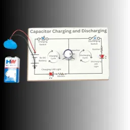 DIY Charging & Discharging Capacitor Model Science Project Class 12-22