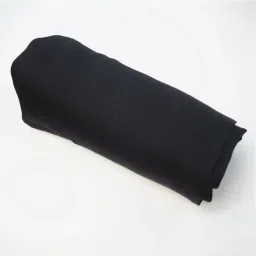 Solid Chiffon Women Black Fancy Scarf, Scarf, Stole-image-20