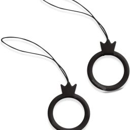 ONCRO Crown Shape lucky charm keychain silicone finger Ring Lanyard Hanging strap rope Phone Charm-image-15
