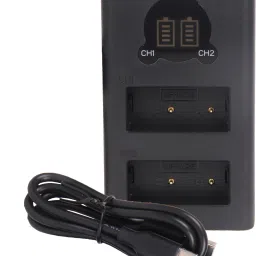 Picmaa NP-W126 Dual type c charger cable with LCD display Camera Battery Charger-image-22