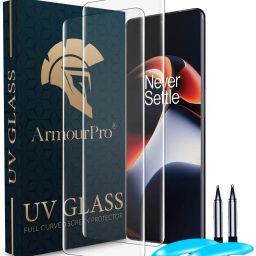 ArmourPro Edge To Edge Tempered Glass for OnePlus 11R 5G, One Plus 11R 5G, 1+ 11R 5G, OnePlus 11R, OnePlus 11 5G, One Plus 11 5G, 1+ 11 5G, OnePlus 11, UV Curved Screen Protector with Easy Installation Kit-13