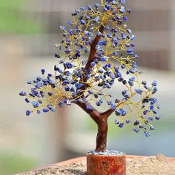 muren Blue Quartz Stone Fortune Tree Showpiece-picture-41