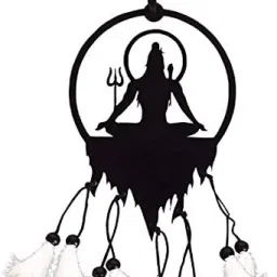 Lord Shiva car Hanging car Rear View Mirror Decor Feather Windchime-image-40