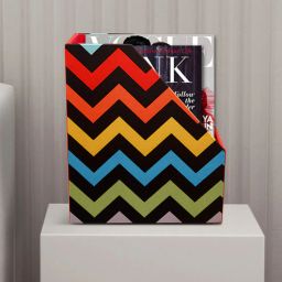 sej by nisha gupta Wave Multicolour Engineered Wood Magazine Rack-picture-22