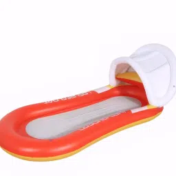 Inflatable Pool Lounger Sun Visor Headrest Floating Bed Inflatable Swimming Mats-22