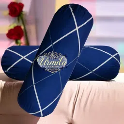 Round Microfibre Geometric Bolster Pack of 2-19