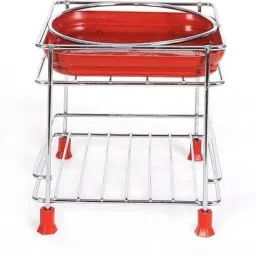 Matka Kitchen Rack Heavy stainless steel Matka stand with plastic tray Plant stand gamla stand Steel-22