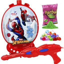 Holi Pichkari WaterGun for Kids High Pressure Tank Spray 1Pkt Gulal & 100Balloon Water Gun-image-20
