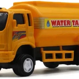 Medium size pull back oil tanker or water tanker yellow color-21
