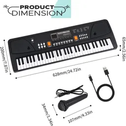 joywhiz Multifunctional Digital Electronic Musical Piano includes Microphone, USB Power Cable & LED Display with Dual Power Source for Beginners Kids Boys & Girls | Analog Portable Keyboard-picture-41