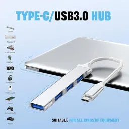 APNA KANHA 4-Port Hub For Only Type C Phone ,Type C USB Hub image 2