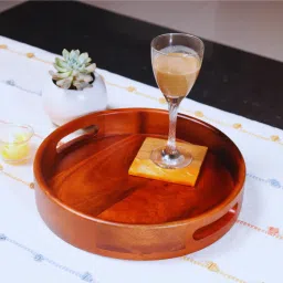 Wooden Serving Tray|Serving Trays for Kitchen|Serving Decorative Tray Serving Set-picture-28