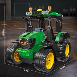 bestie toys Farm Tractor Building Set for Kids,Pull Back Tractor Model Building Blocks Teens image 3
