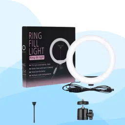 BITWEAVE 10-Inch Selfie Ring Light with Mobile Holder for Video Recording Ring Flash-picture-7