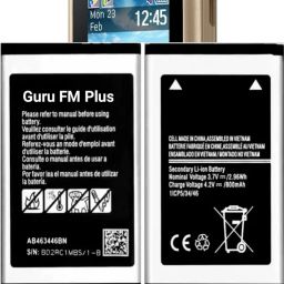 Wokia-Electronics Company Mobile Battery ForSamsung Guru FM Plus / 800mAh (Premium Quality)-image-7