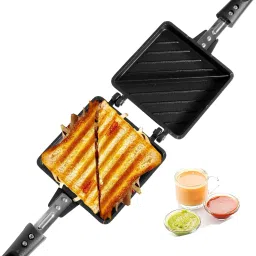 blluex Non-Stick Hand Toaster, Gas Toaster, 2 Slice Toast Open Grill Standerd Toast image 4