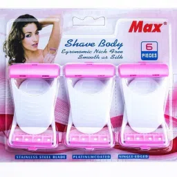 WoderStar Present Premium Quality Women Razor Disposable Body Shaving Bikini Razor. (6 Blades Combo), Women-28