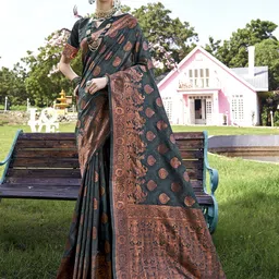 anouk Woven Banarasi Art Silk Saree-picture-22