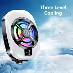 PAPLAJ ENTERPRISES RGB Gaming Phone Fan Silent, Fast Cooling for Gamers 1 Fan Cooling Pad-25