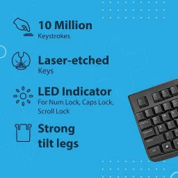 Tvs Electronics Champ Plus Keyboard Wired USB Standard Desktop Keyboard Compatible with Desktop, Laptop, Mac image 4