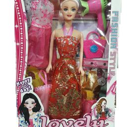 beautiful lovely doll with baby doll (Multicolor)-19