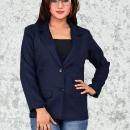 Women Solid Single Breasted Casual, Festive, Formal, Party, Sports, Wedding, Lounge Wear Blazer-image-52