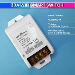 amiciSmart WiFi Smart Switch for Home Automation, 30A Timer Switch Compatible with Alexa Smart Switch image 2