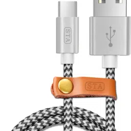 STA USB Type C Cable 2 A 2 m Nylon Braided Fast Charge & Data-24
