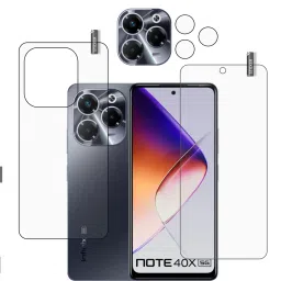BOMGUARD Front and Back Tempered Glass for INFINIX NOTE 4OX 5G With Camera Lens Protector image 2