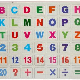 chocozone Double Side Board with Marker, Chalk & Magnetic Letters Easel Drawing & Writing image 4