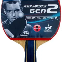 Peter Karlsson gen Ii With Deluxe Case Table Tennis Racquet Red, Black Table Tennis Racquet-35