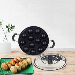 NEW_Appam Patra HM-45 Paniarakkal with Lid 0.125 L capacity 23 cm diameter-image-88