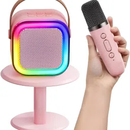 TRUWEL K12 Wireless Bluetooth Speaker With Wireless Mic K12 / s8 5 W Bluetooth Speaker with Google, Alexa & Siri Assistant Smart Speaker-image-60
