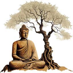 70 cm Meditating Buddha Vinyl Wall Sticker Self Adhesive Sticker-image-46