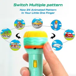 ayah essentials 3 Slides, 24 Patterns Projector Flashlight Torch, Kids Projection Light Type AE image 2
