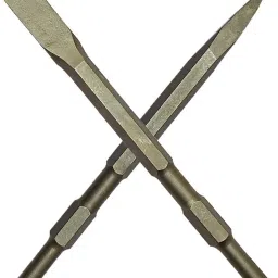 Point and Flat Demolition Hammer Bit set size 17mm x 280mm and 22mm x 280mm (Pack of 2pc)-60