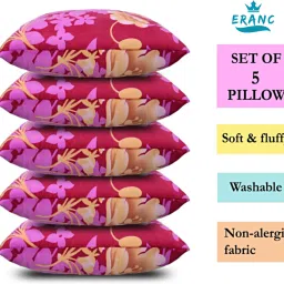 Cotton Floral Sleeping Pillow Pack of 5-27