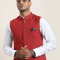 turtle Self Design Men Waistcoat-picture-8