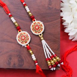 Bhaiya Bhabhi TR-RB24-BB-S009 Assorted Rakhi, Greeting Card, Chawal Roli Pack Set-image-97