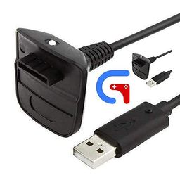 GET IN THE GAME USB Charging Cable Compatible With Xbox 360 Wireless Controller [video game] image 4