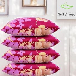 Ultra Soft Luxury Microfibre Floral Sleeping Pillow Pack of 4-image-53