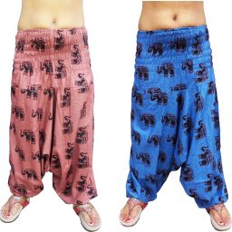 Animal Print Cotton Women Harem Pants-image-30