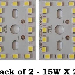 (PACK OF 2) 15w MCPCB Led Raw Material For Led Bulb (Square) Light Electronic Hobby Kit-19