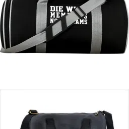 20 L Gym Duffel Bag - premium quality sports bag with separate shoe compartment water L1 resistant - Black, Black-image-95