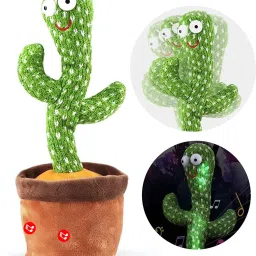 Electronic Recorder & Repeating Dancing Cactus Toy, Kids Plush Toy Repeating-image-32