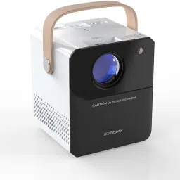 GiftNow Smart Projector 4K Android Brightness 4m Distance 3.5 Inch LCD LED Home Theater (4500 lm / 1 Speaker / Wireless / Remote Controller) Portable Projector-11
